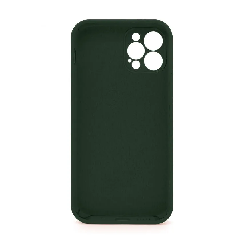 Чохол Silicone Case для Apple iPhone 12 Pro 54 зелений силікон закрита камера