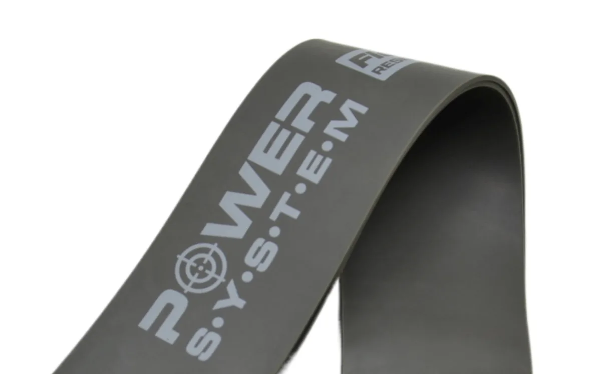 Резинка для фітнесу Active Point латексна 60 см сірий опір 23 кг