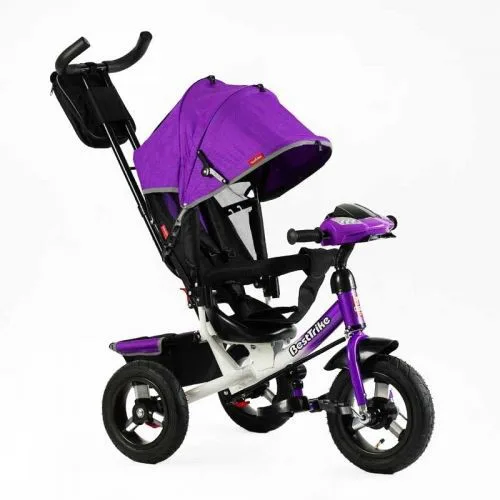 Велосипед Best Trike с надувными колесами 29 см и 26 см для детей с пультом и USB фонарем.