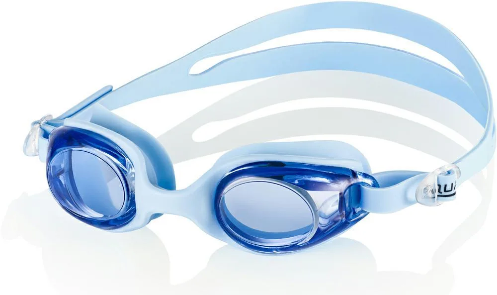 Окуляри для плавання AQUA SPEED силікон OSFM блакитні сині для дітей