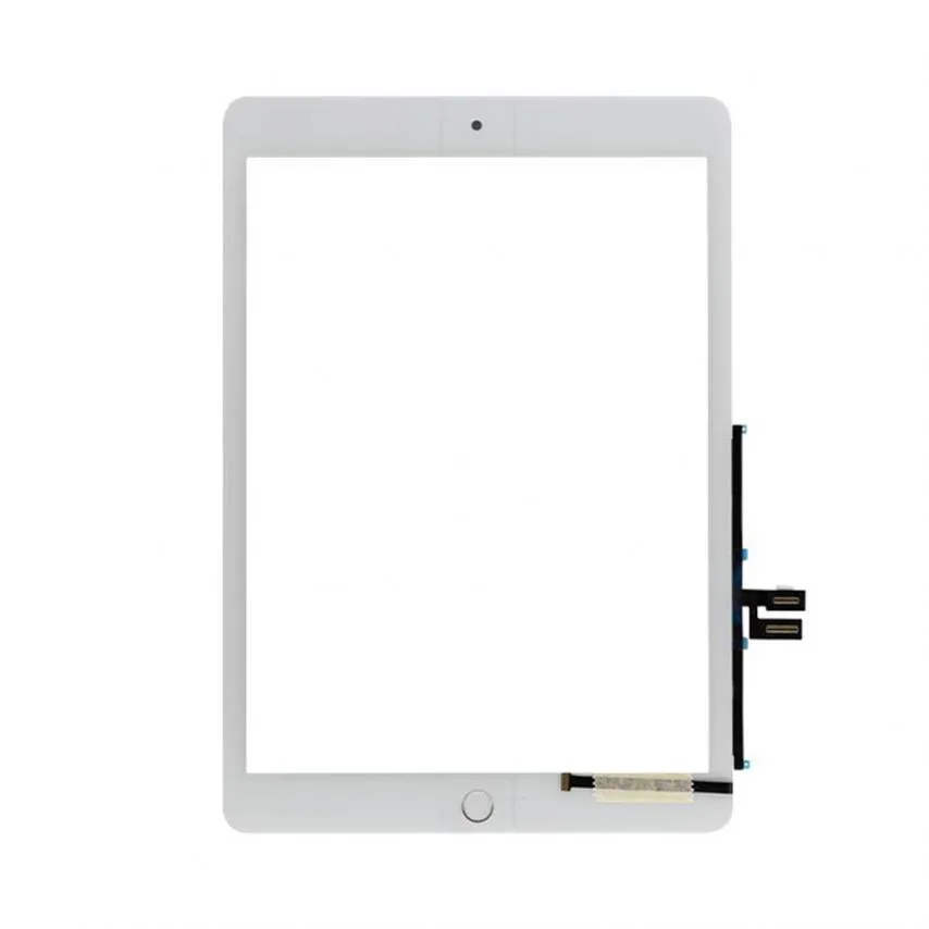 Тачскрін Apple iPad 10.2 2021 Full 10.2 дюйм Білий з кнопкою меню та шлейфом