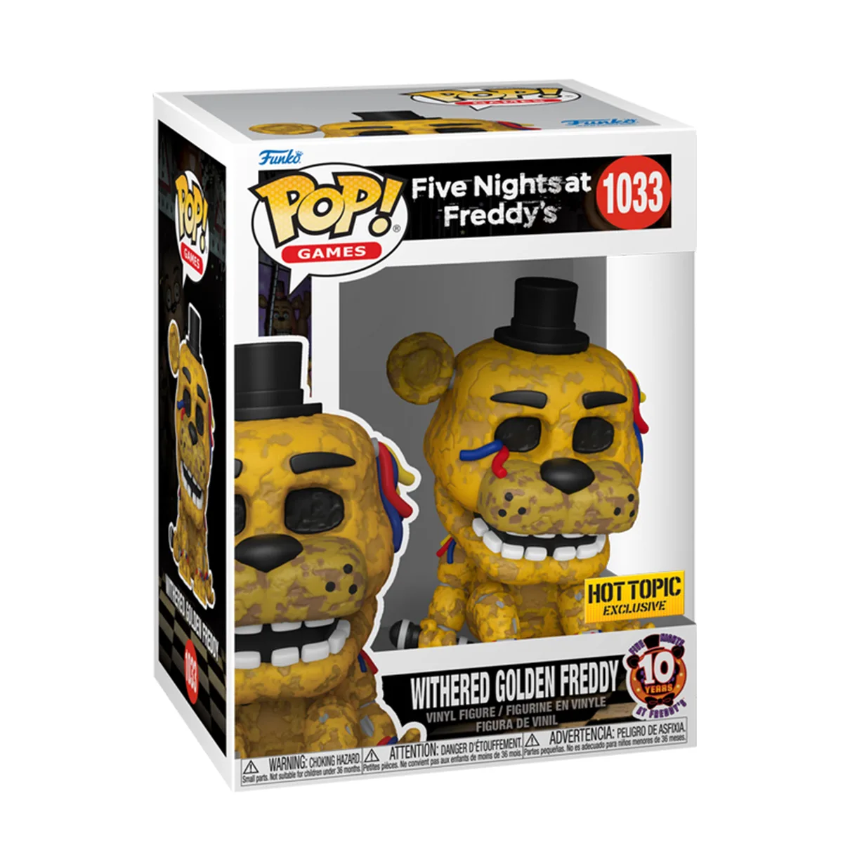 Ігрова фігурка Funko POP! вініл 11,4 см Поламаний золотий Фредді