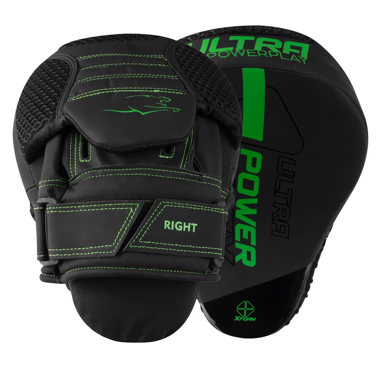Лапи боксерські Active Point штучна шкіра 22х16х6 см зелений