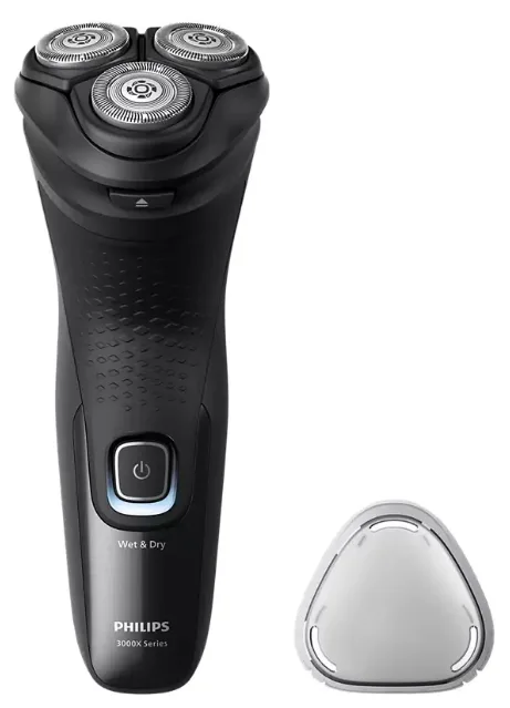 Електробритва Philips роторна для чоловіків чорна вологе сухе гоління