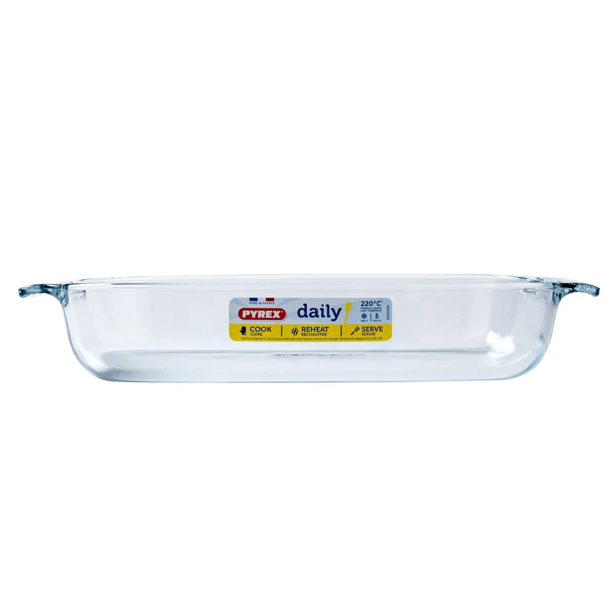Форма Pyrex боросилікатне скло 35х23х6 см прозора