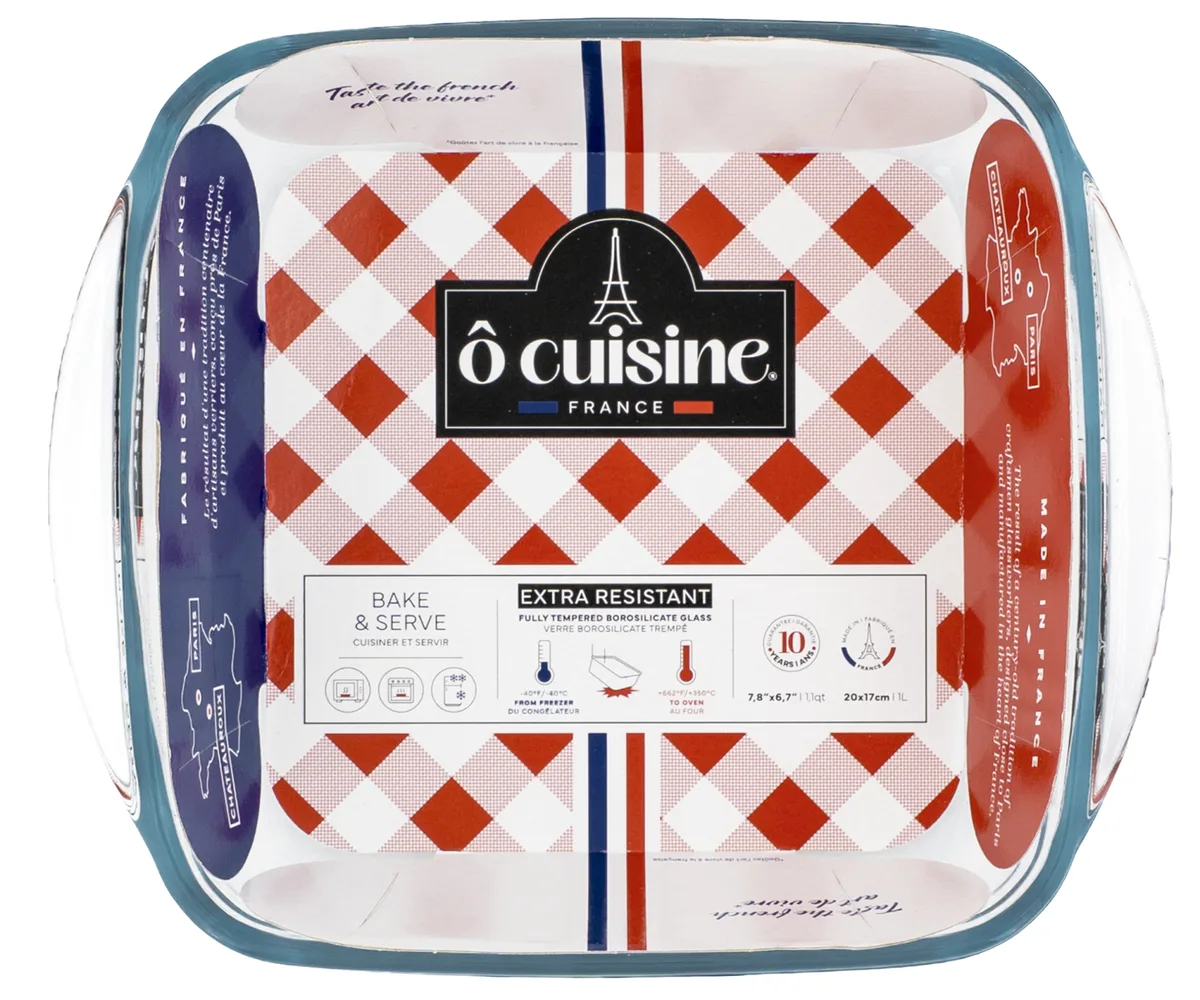 Форма O Cuisine боросилікатне скло 20х17х6 см прозора