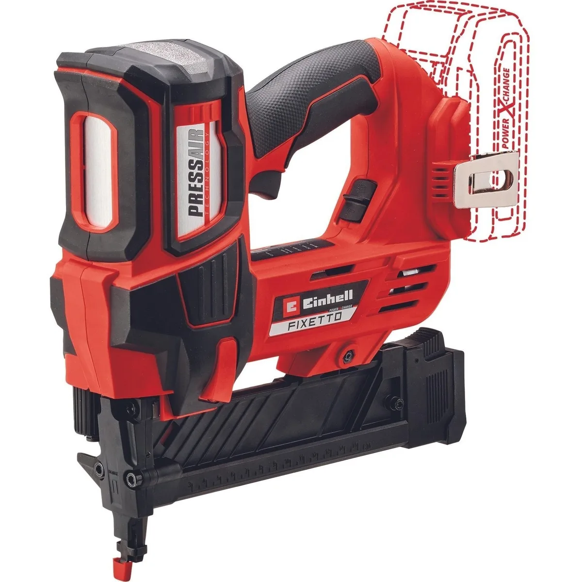 Акумуляторний степлер Einhell Professional FIXETTO 18/38 Solo PXC 18В для скоб 10-38мм, швидкість 60 скоб/хв, вага 2.8кг, без бата