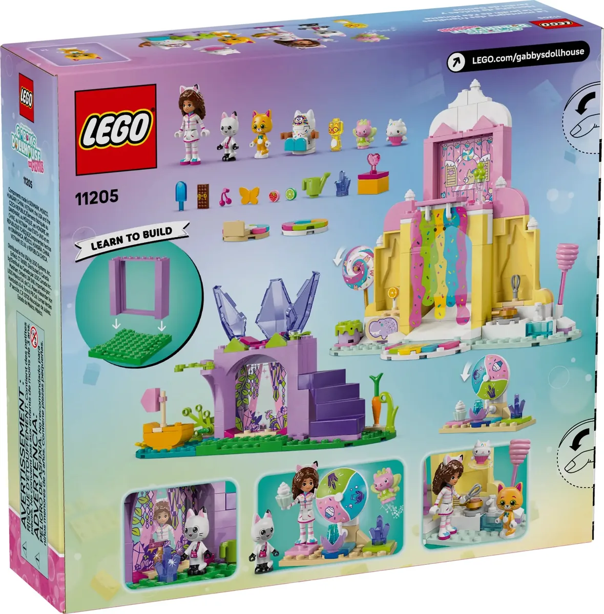 Конструктор LEGO Гора солодощів і сад Кітті пластик 4+ для дітей