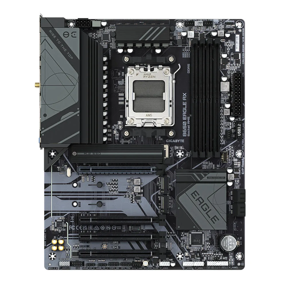 Материнська плата GIGABYTE B650 EAGLE AX sAM4 B650 4xDDR5 M.2 HDMI DP Wi-Fi BT ATX