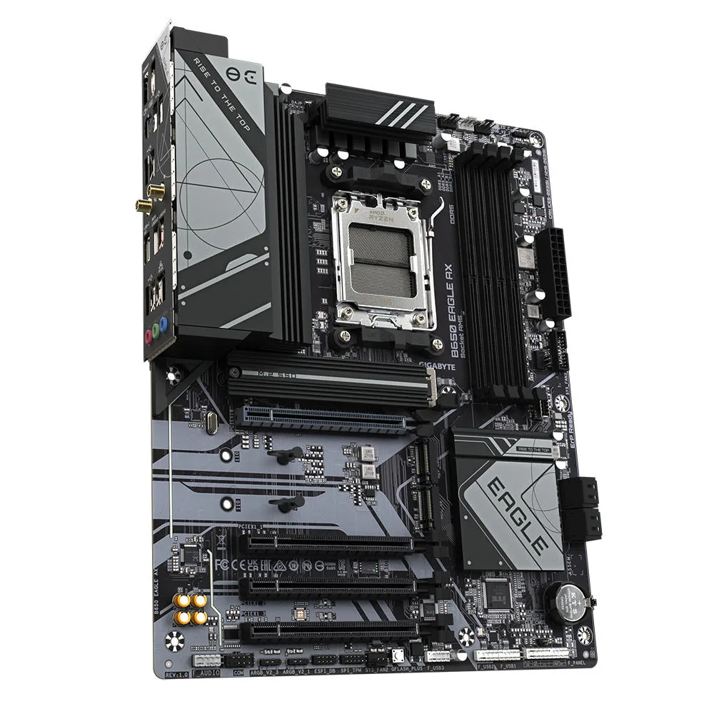Материнська плата GIGABYTE B650 EAGLE AX sAM4 B650 4xDDR5 M.2 HDMI DP Wi-Fi BT ATX
