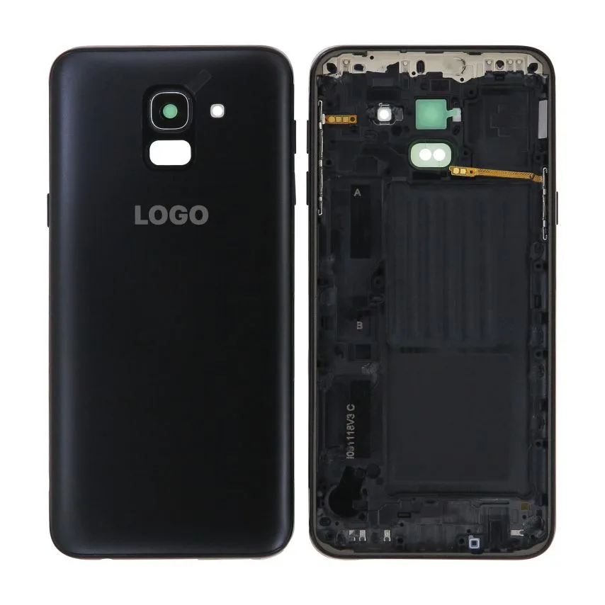 Корпус Samsung чорний з кнопками регулювання звуку Original Quality