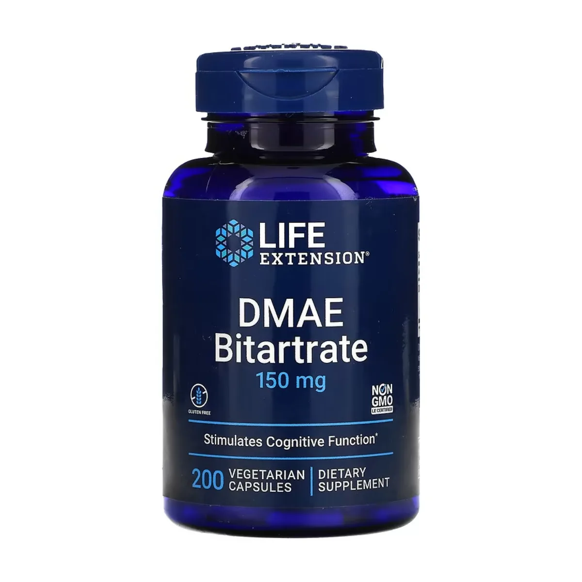 DMAE Bitartrate Life Extension без ГМО 150 мг 200 капсул