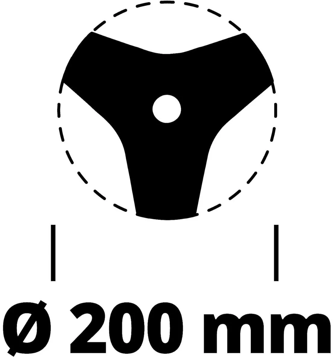 Ніж для тримера Einhell Agillo 200 мм.