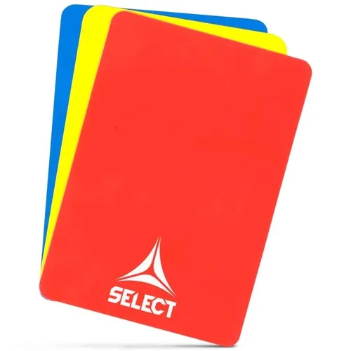 Картки арбітра SELECT пластик 12х9 см червона жовта синя