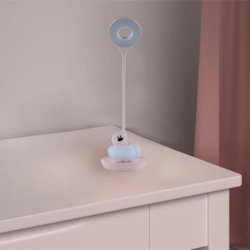 Настільна LED лампа з акумулятором Kite рожевий нічник для читання та сну.