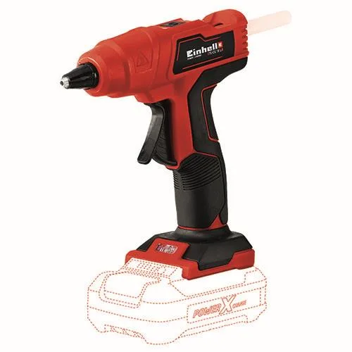 Клейовий пістолет Einhell TE-CG 18LI-Solo PXC 18В, 11мм стрижні, 170°, 0.31кг, без акумулятора та зарядного пристрою.
