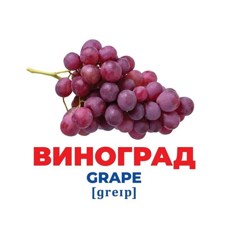 Набор развивающих карточек Ranok Creative картон 17 шт Фрукты и ягоды