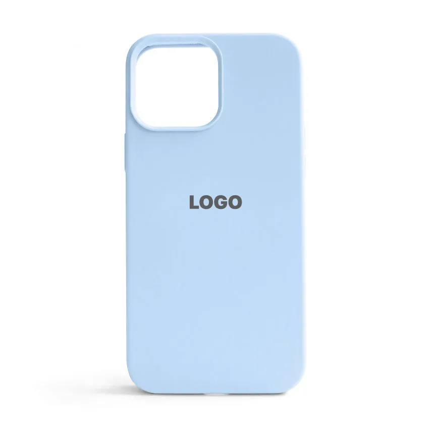 Чохол Silicone Case для Apple iPhone 13 Pro Max силіконовий блакитний