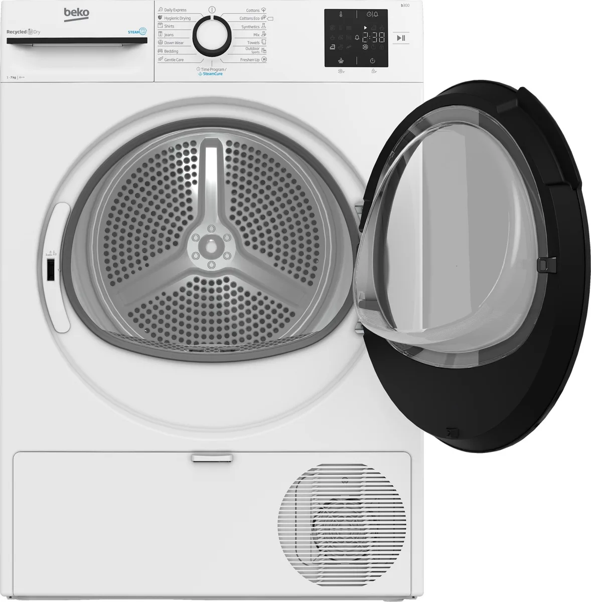 Сушильна машина Beko з тепловим насосом 7 кг A++ для домашнього використання делікатне сушіння біла