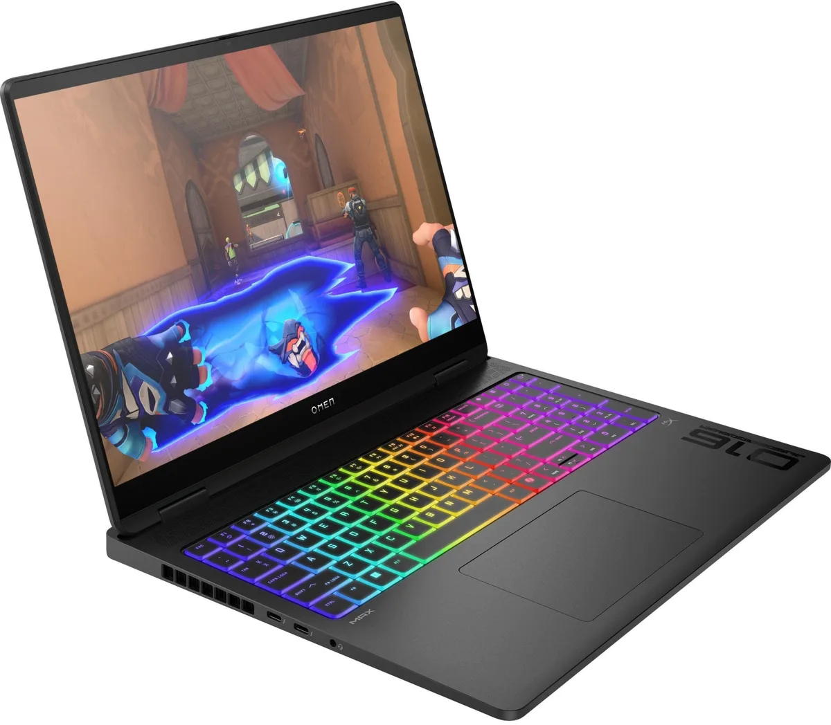 Ноутбук HP OMEN MAX 16-ah0042ua 16" 2.5K OLED, Intel U9-275HX, 64GB, F2TB, NVD5090-24, DOS, черный