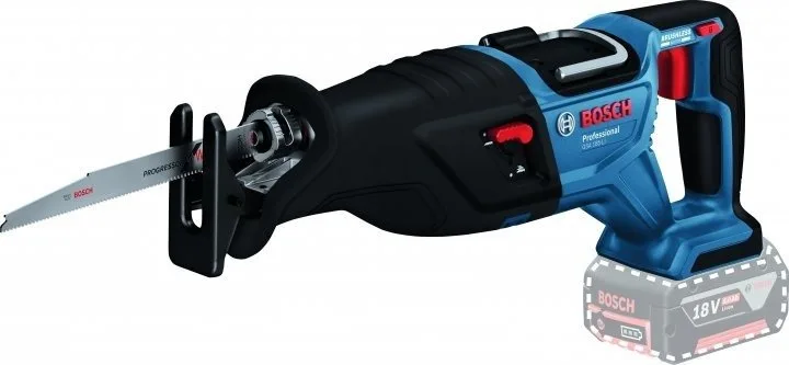 Акумуляторна шабельна пила Bosch Professional GSA 185-LI 18В, пропил 230мм, хід 28мм, вага 3.2кг (без батареї та зарядного пристро