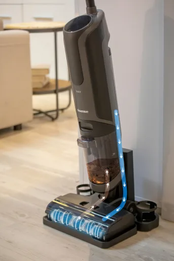 Акумуляторний пилосос Hisense 28х113х30 см Чорний