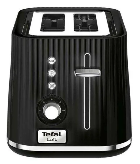 Тостер Tefal пластик 29х18,5х19 см чорний 850 Вт 2 тости 7 режимів обсмажування