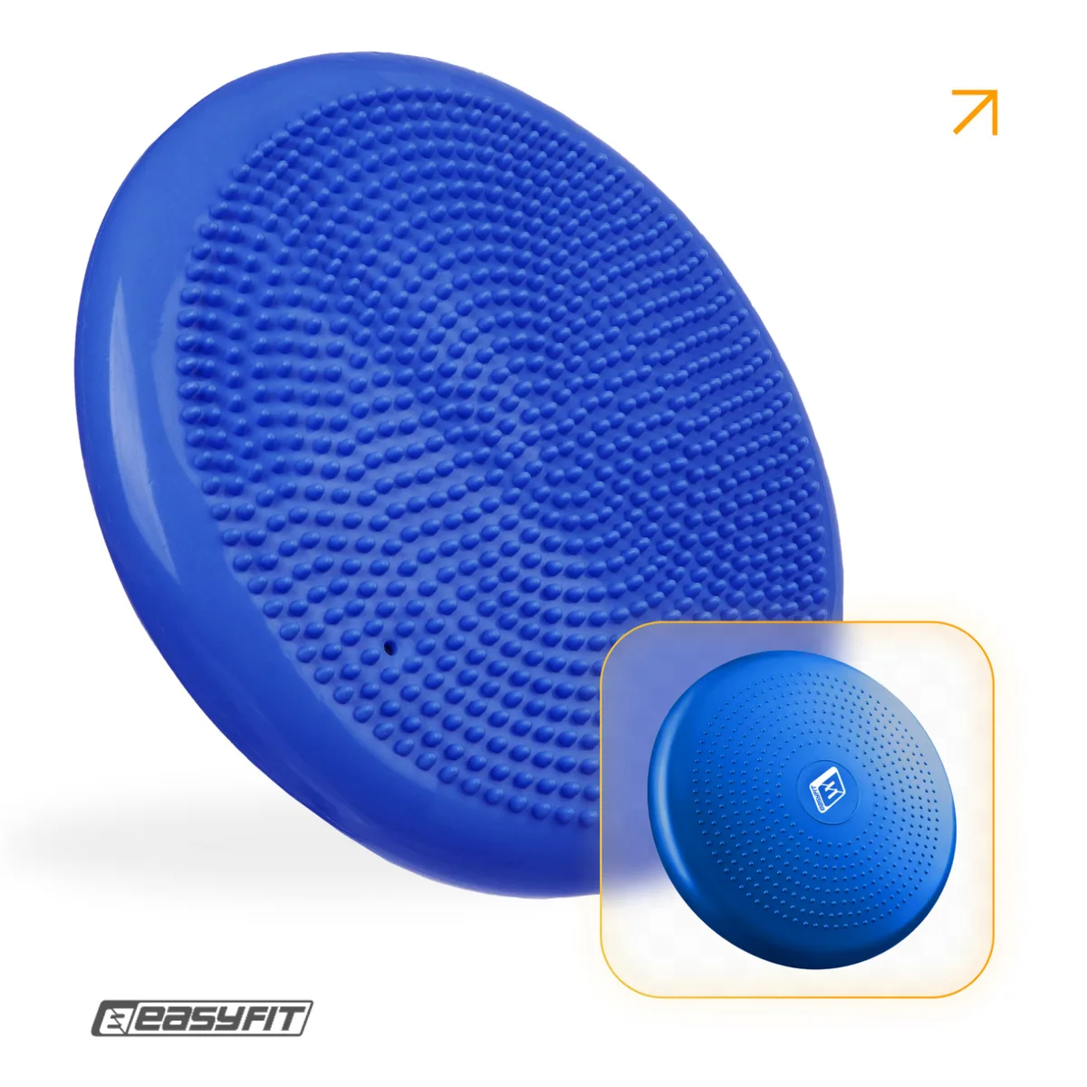 Балансувальна подушка масажна EasyFit гума 33 см синя