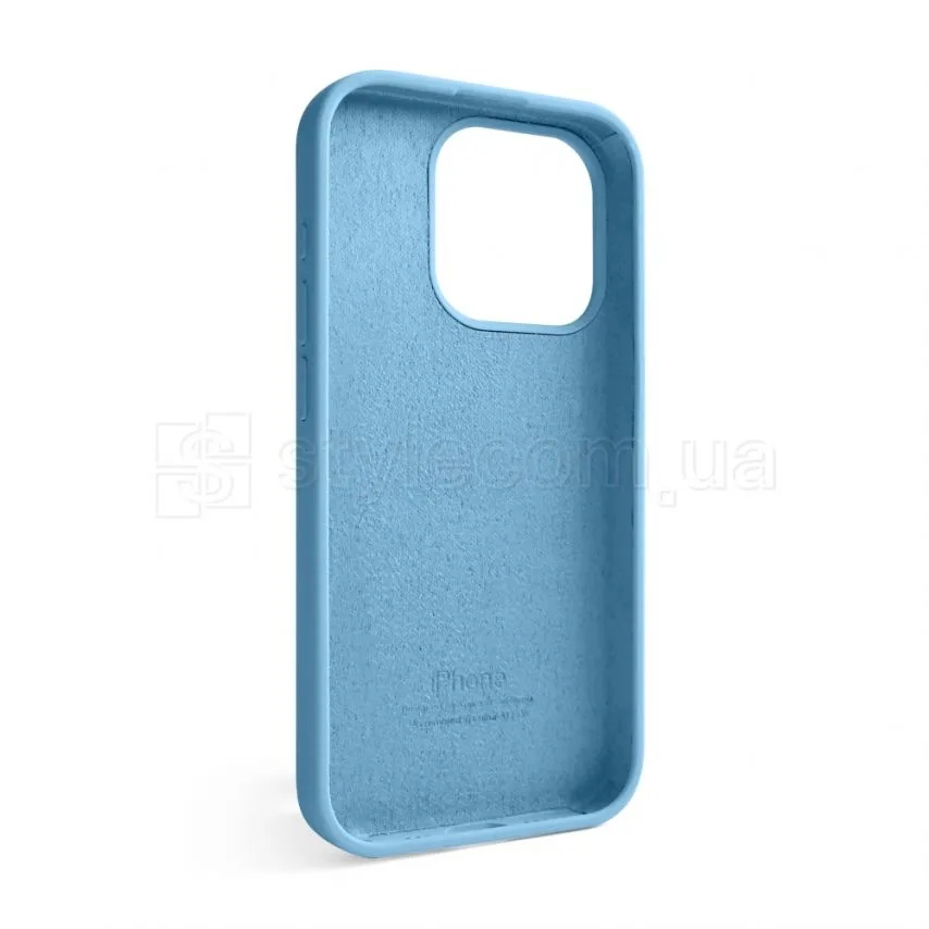 Чохол силіконовий для Apple iPhone 15 Pro  блакитний