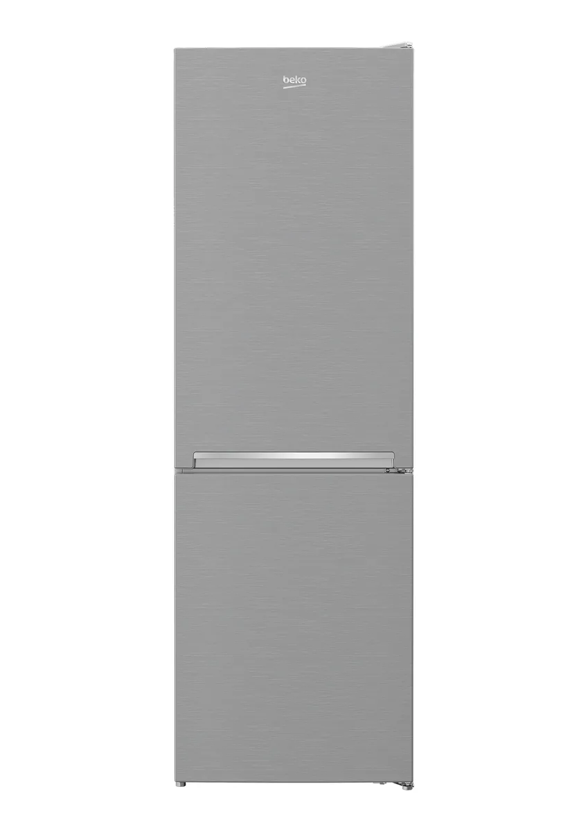 Холодильник Beko с нижним морозильником, 186 см, 60 см, 67 см, объем холодильного отдела - 223 л, объем морозильного отдела - 120 л, две двери, класс энергопотребления E, температурный режим ST, нержавеющая сталь