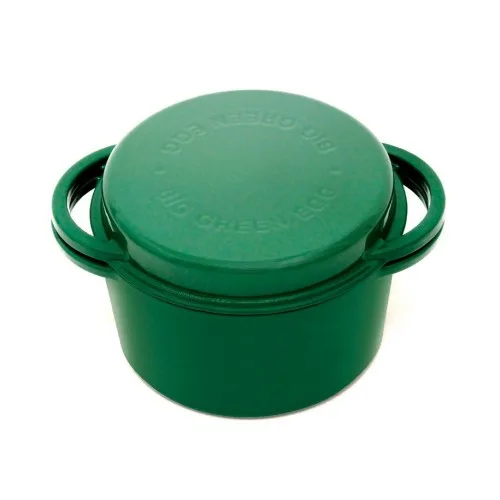 Жаровня Big Green Egg чугунная круглая 4л зеленая