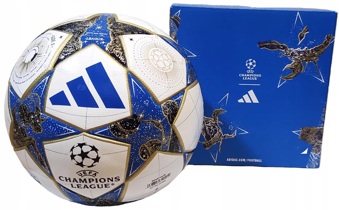 Футбольний м'яч Adidas поліуретан №4 синій