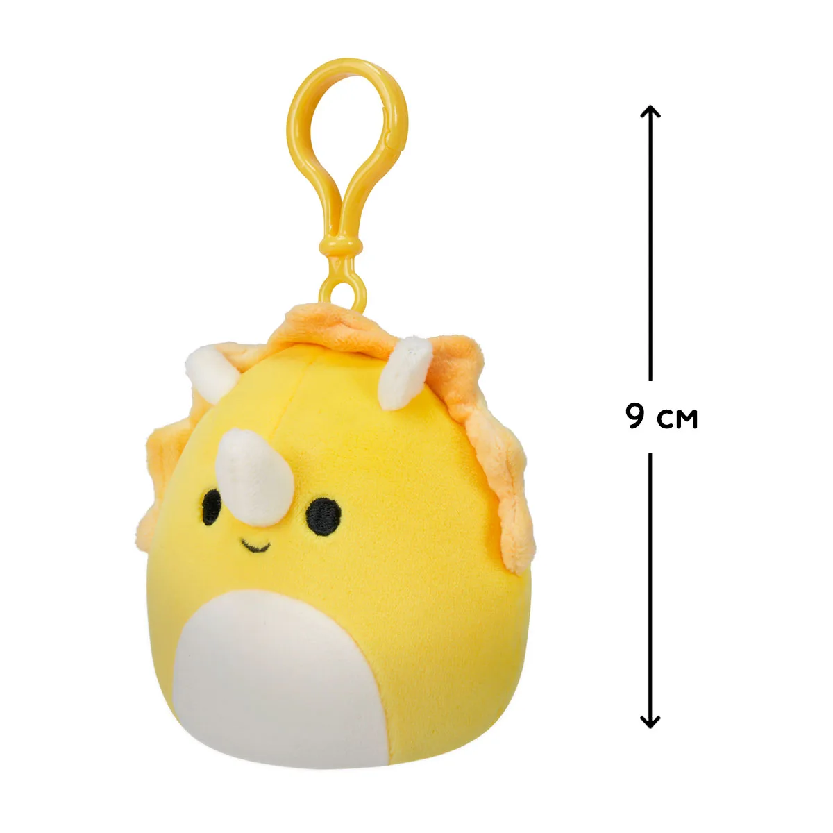 Мягкая игрушка Squishmallows полиэстер 9 см Трицератопс