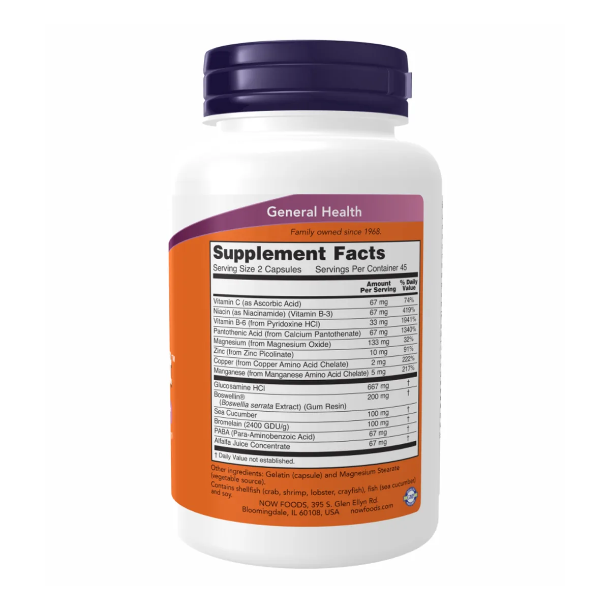 Joint Support Now Foods капсули 90 шт для здоров'я суглобів та хрящів
