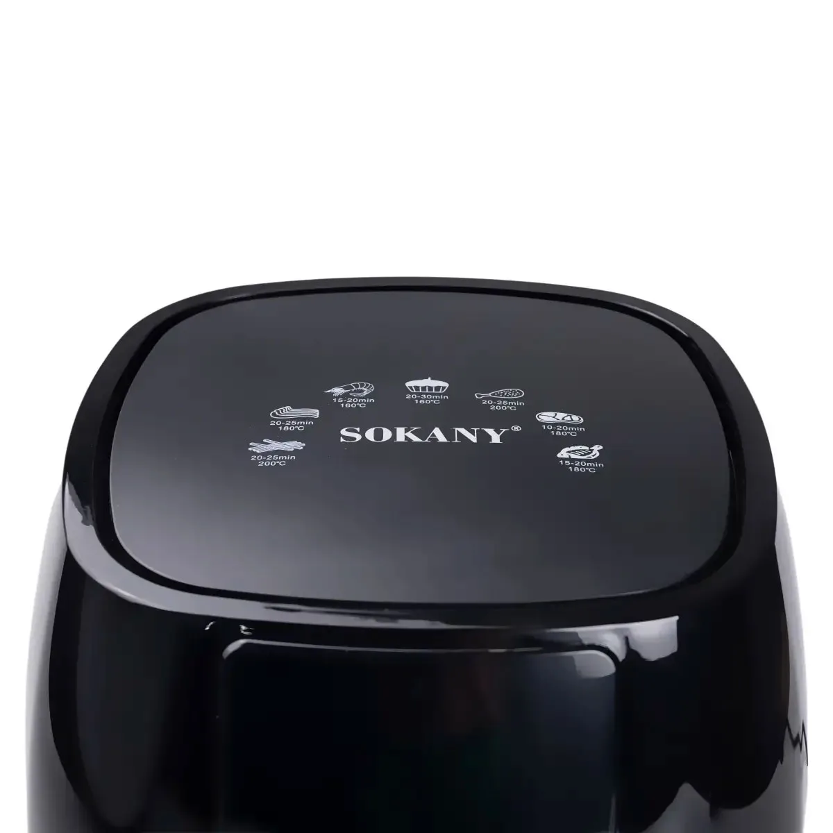 Аерогриль-фритюрниця Sokany SK-8018 5л 1400Вт чорна сенсорна