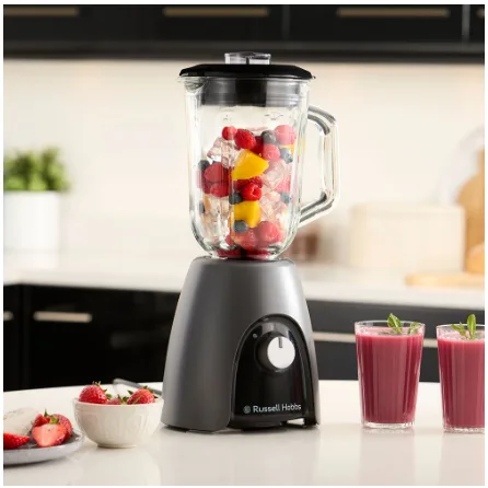 Стаціонарний блендер Russell Hobbs 650 Вт скляний 1,5 л чорний матовий