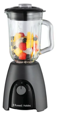 Стаціонарний блендер Russell Hobbs 650 Вт скляний 1,5 л чорний матовий