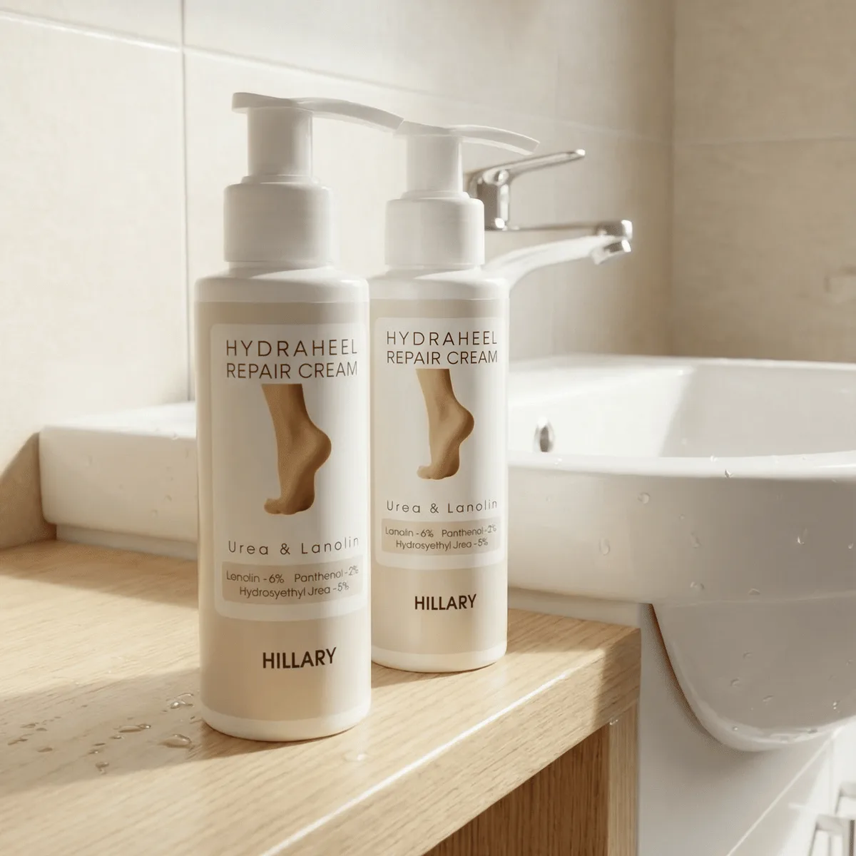 Відновлювальний крем для сухої і потрісканої шкіри ніг Hillary HydraHeel Urea & Lanolin Repair Cream, 100 мл