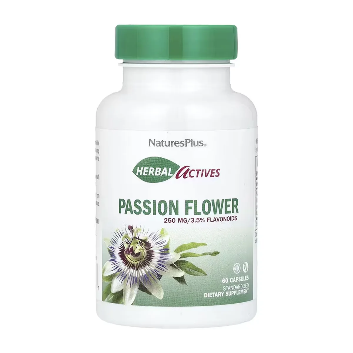 Passion Flower Nature's Plus вегетаріанські капсули 250 мг 60 шт