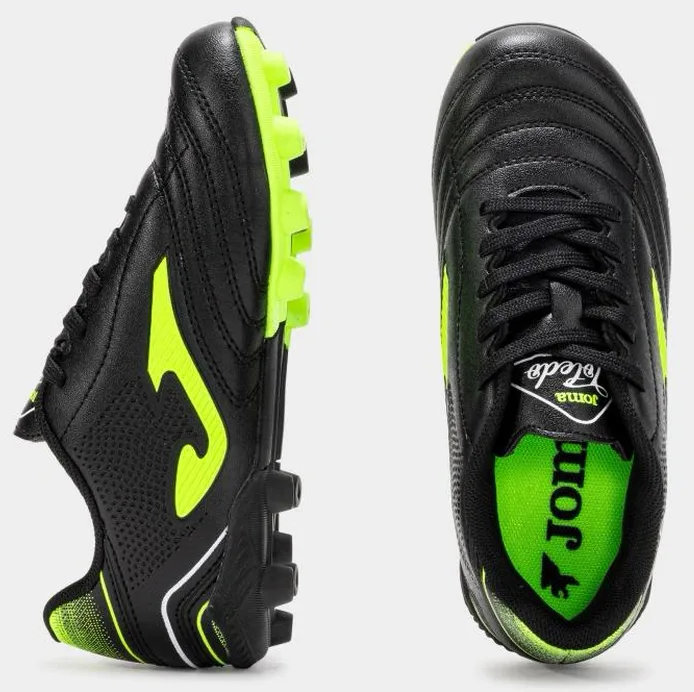 Бутси Joma фібратек 28 чорні дитячі для футболу