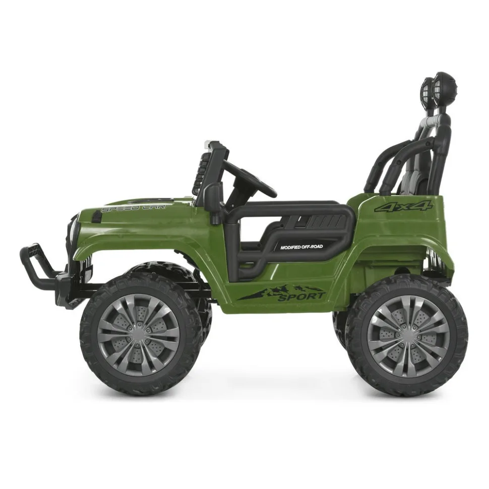 Дитячий електромобіль Bambi Racer пластик джип 110х76х85 см чорний