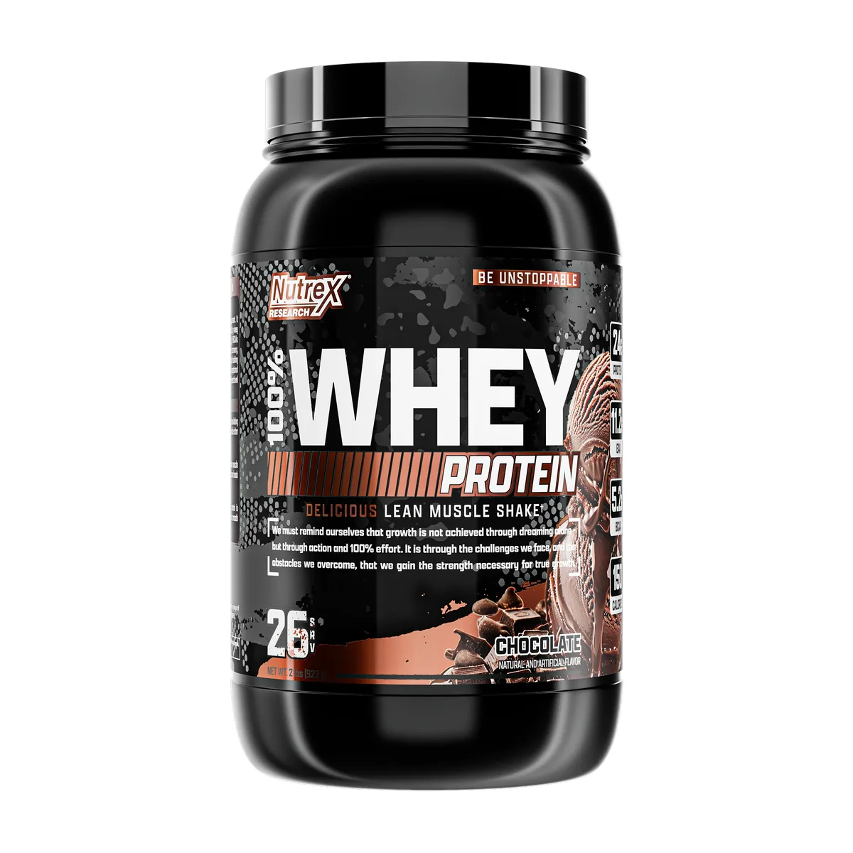 100% Whey Protein Nutrex Сироватковий білок 913 г Шоколад