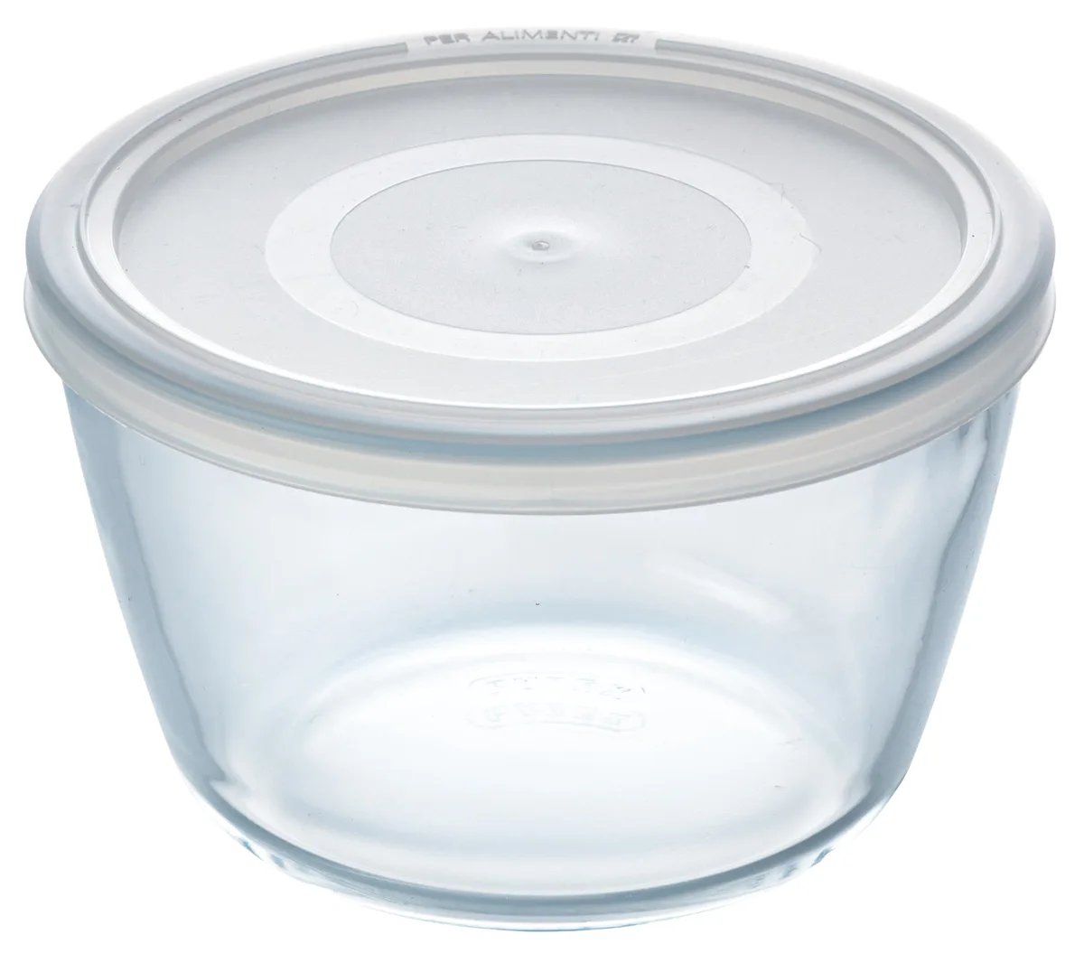 Форма кругла з кришкою Pyrex боросилікатне скло 15х10 см