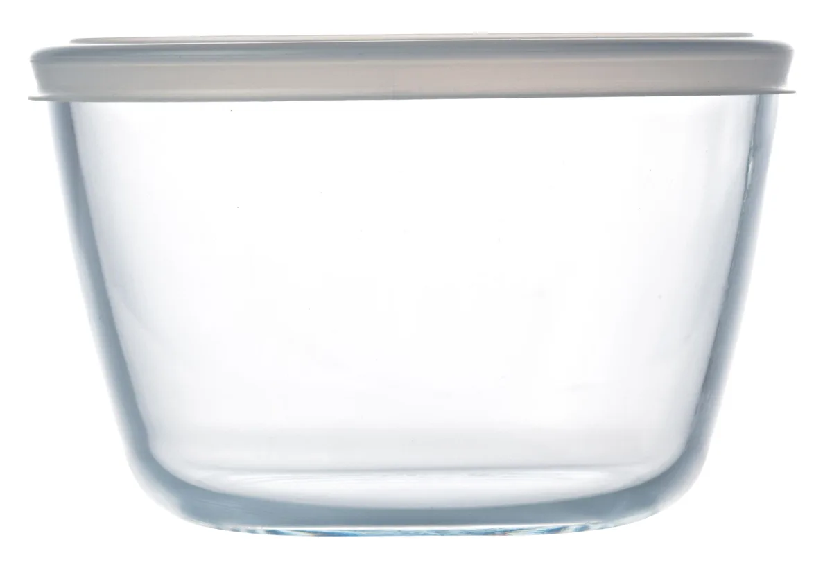 Форма кругла з кришкою Pyrex боросилікатне скло 15х10 см