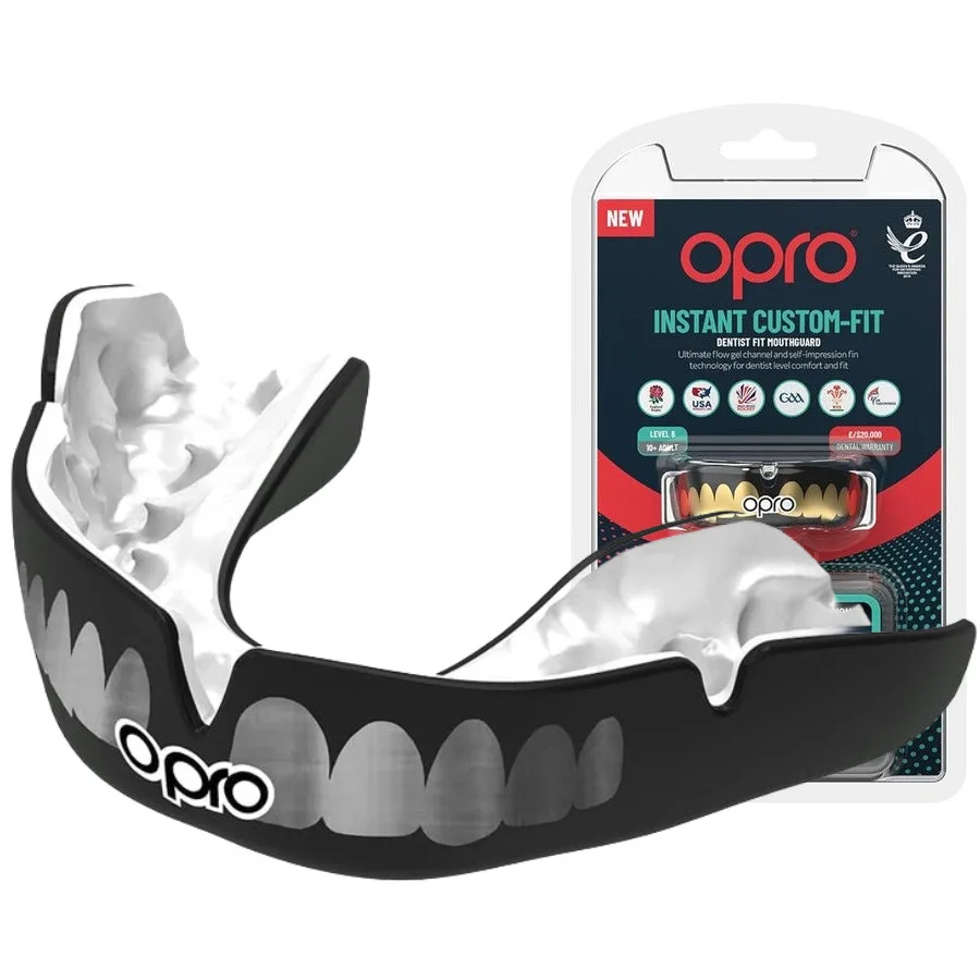 Капа OPRO Dental Grade однощелепна 11+ сірий чорний