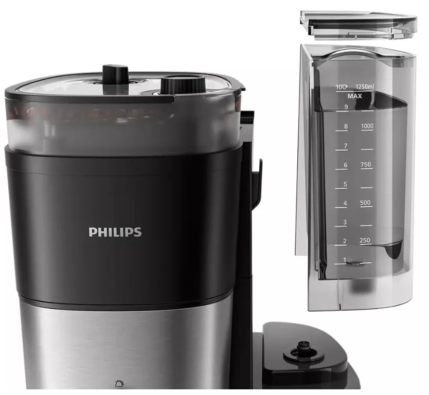 Кавоварка крапельна Philips пластикова 28,2х32,8х48,4 см Чорна