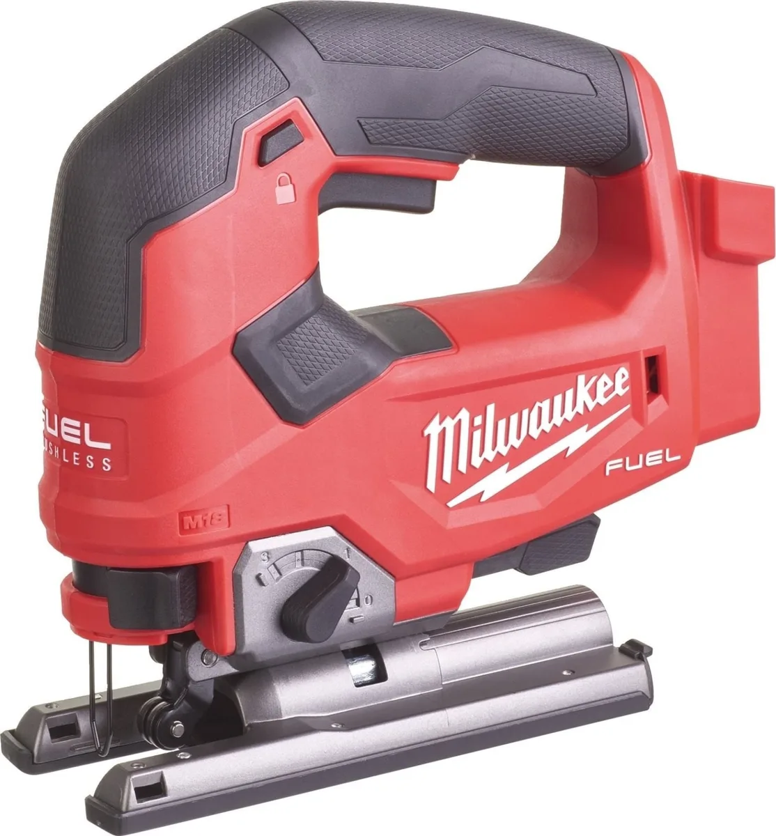 Акумуляторний лобзик Milwaukee M18 FJS-0X 18В, 3500 об/хв, хід 25 мм, кейс, 2.9 кг, без акумулятора та зарядного пристрою.