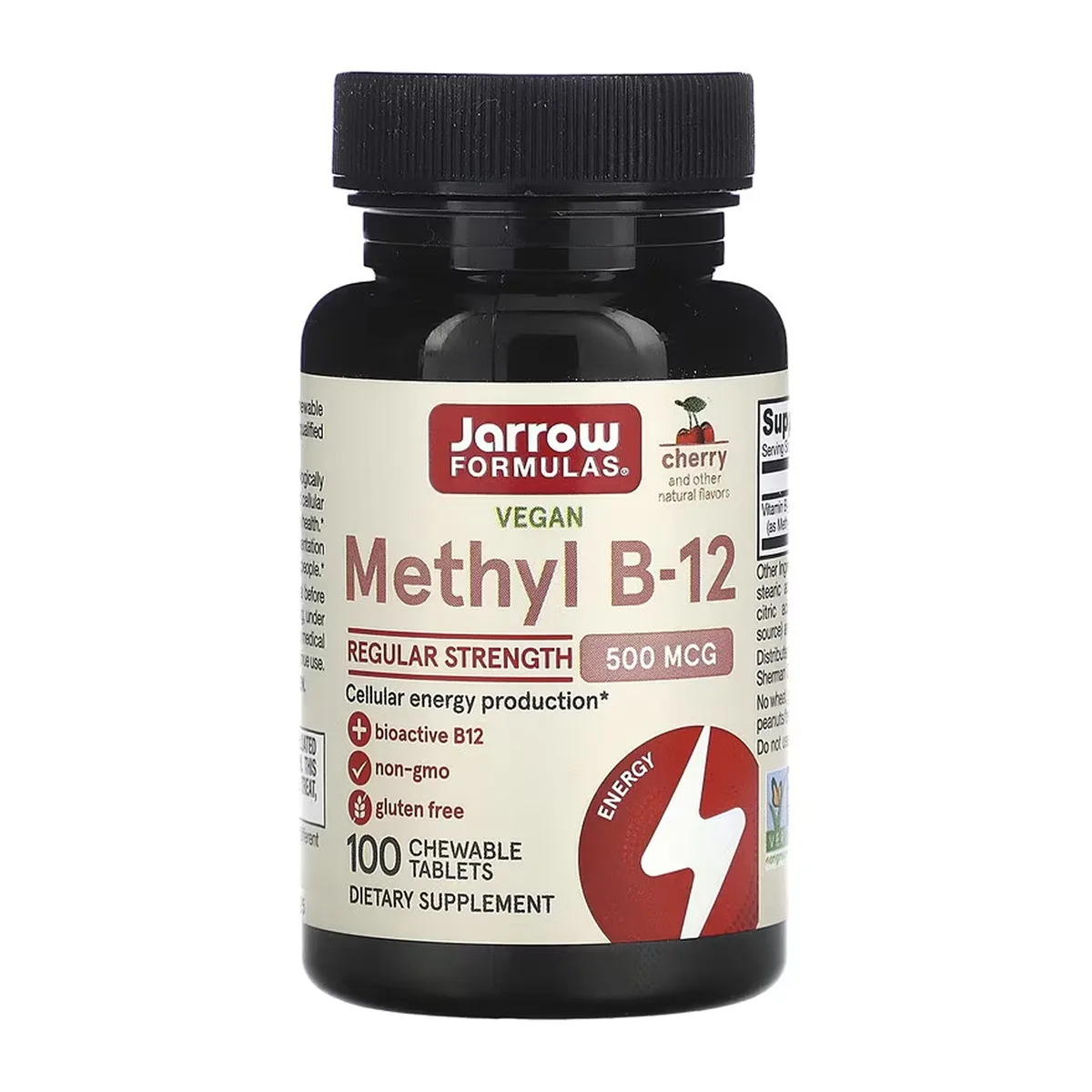 Медична добавка Jarrow Formulas Метил B-12 500 мкг 100 жувальних таблеток Веганська