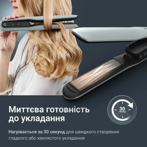Випрямляч волосся Rowenta Керамічний Титановий 3,5х9,8х31,6 см М'ятний
