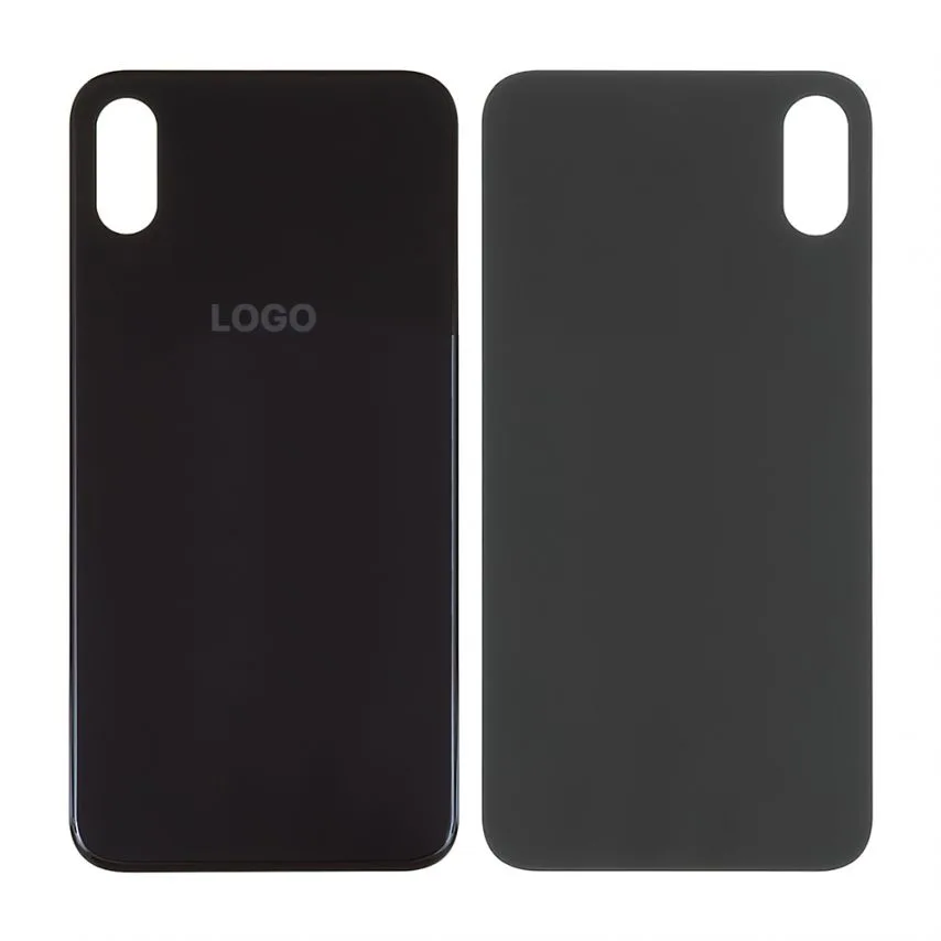 Задня кришка Apple чорна High Quality для iPhone Xs з великим вирізом під камеру